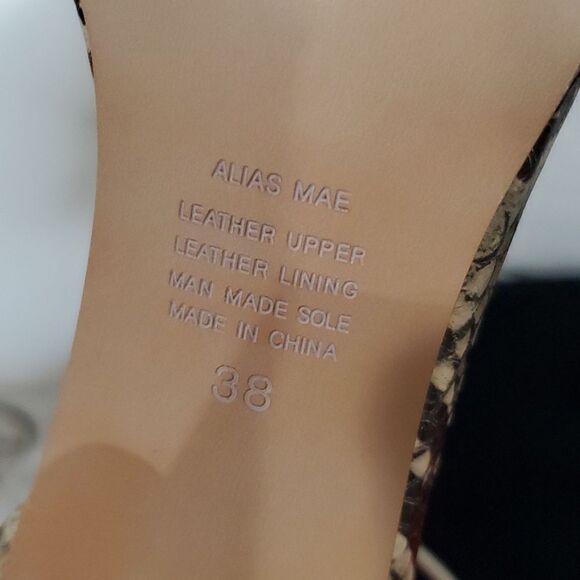 Revolve Alias Mae Snakeskin Heels - Picture 8 of 12